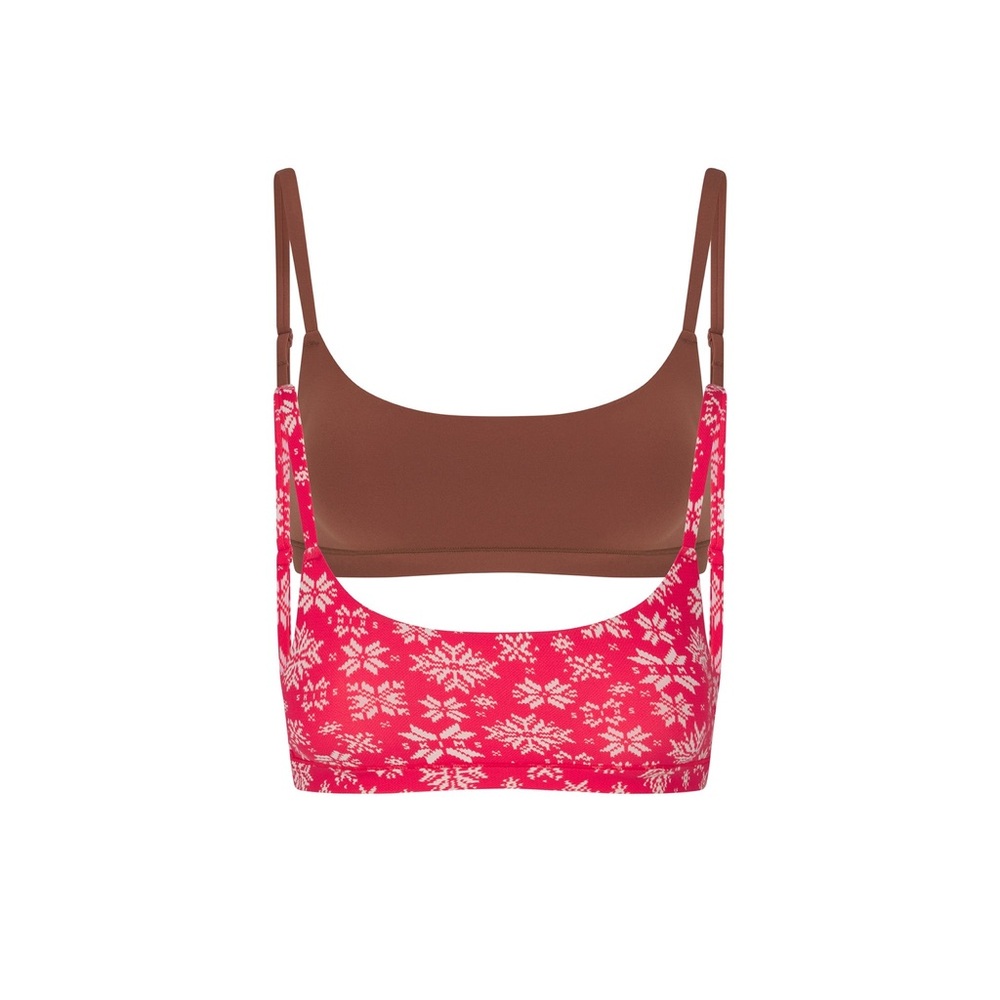 SKIMS FITS EVERYBODY SCOOP BRALETTE 2-PACK